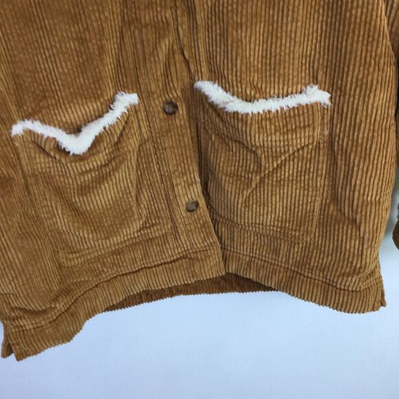 L.L Bean Womens Comfort Corduroy Jacket Long Sleeves Saddle Brown Size XS - Picture 5 of 16
